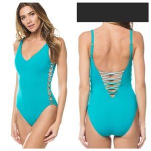 Bleu Rod Beattie one  piece size 8 gorgous